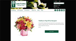 Desktop Screenshot of lundfloral.net