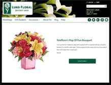 Tablet Screenshot of lundfloral.net